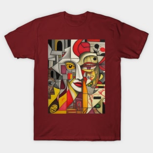 Cubism in the style of Picasso T-Shirt